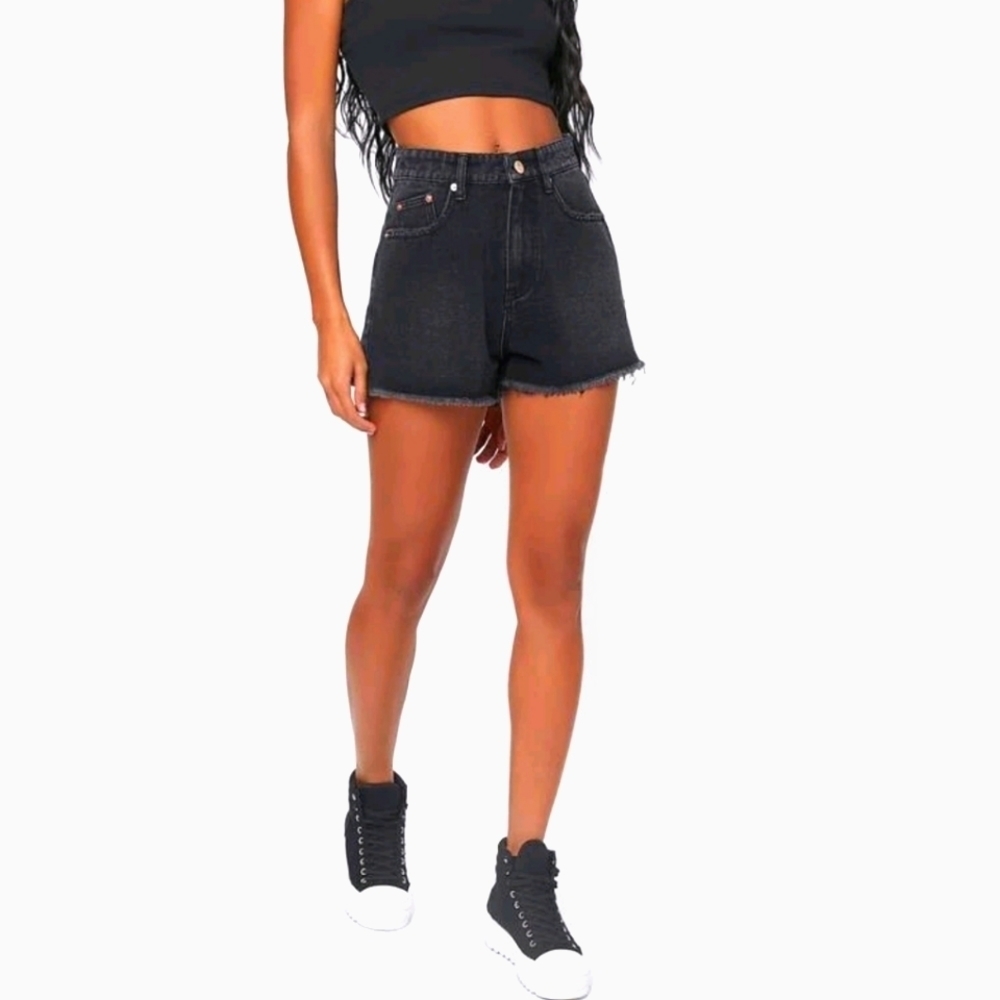 High Waisted Denim Shorts
